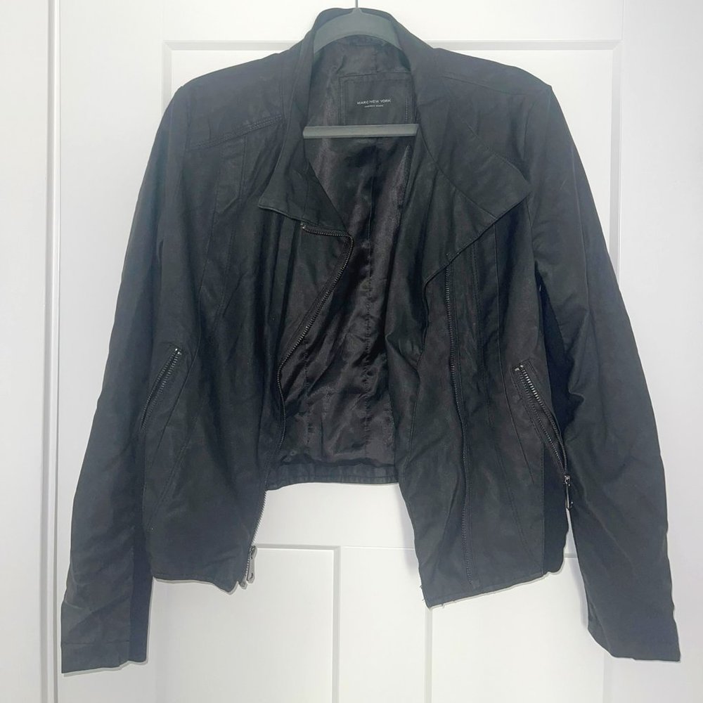 Cropped Leather Jacket